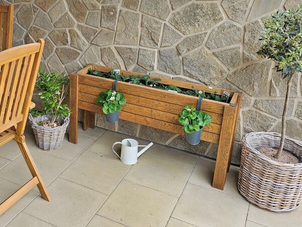 ATMOWOOD Vyvýšený drevený truhlík 90 cm - borovica