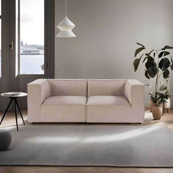 Hanah Home Dvojmiestna pohovka Sora 220 cm pieskovo béžová