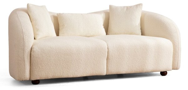 Hanah Home Dvojmiestna pohovka Venedik 190 cm boucle krémová