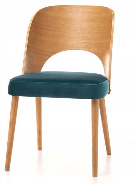PROXIMA.store - Luxusná dubová stolička SEA - modrá