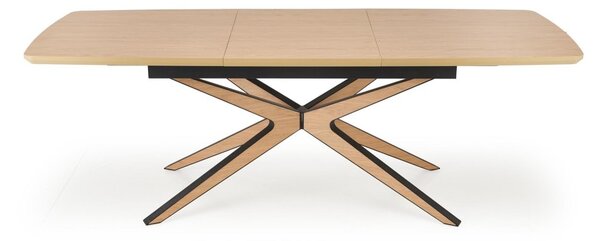 Halmar Rozkladací jedálenský stôl JAMES 160(220)x90 prírodná/čierna