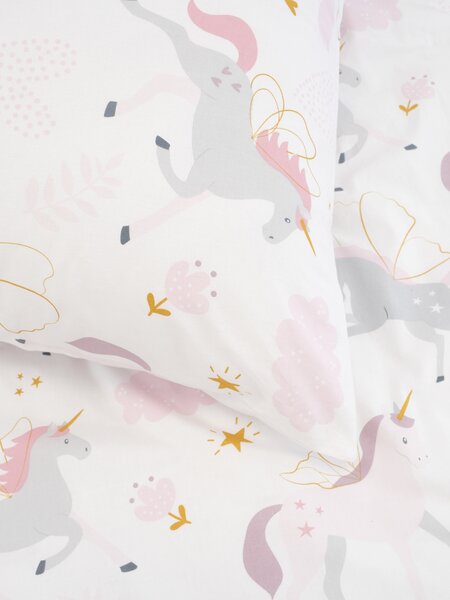 Bavlnená obliečka na vankúš Renforcé 40 × 60 cm – Unicorn