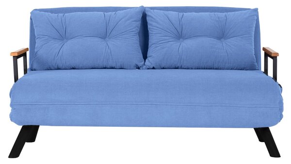 Hanah Home Dvojmiestna rozkladacia pohovka Sando modrá