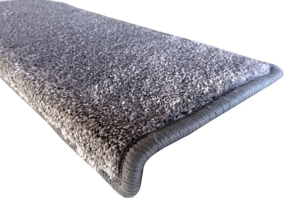 Vopi Nášľapy na schody Apollo Soft šedý obdĺžnik - 24x65 obdĺžnik (rozmer vrátane ohybu)