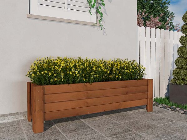 ATMOWOOD Drevený truhlík 90 cm - teak
