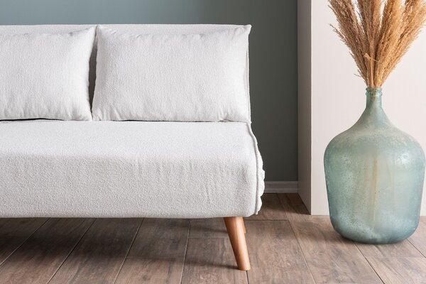 Hanah Home Dvojmiestna rozkladacia pohovka Seater Folde biela