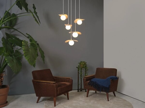 Osram - Luster na lanku DECOR PEARL 5xG9/5W/230V béžová