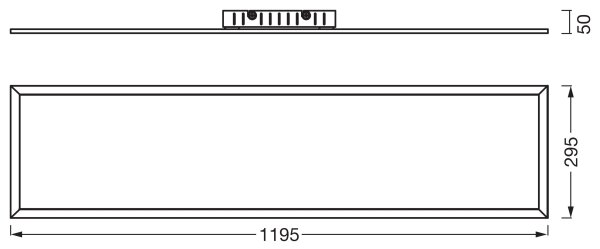 Osram - LED panel prisadený PLANON LED/40W/230V 3000K 30x120 cm biela