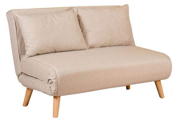 Hanah Home Dvojmiestna rozkladacia pohovka Seater Folde krémová