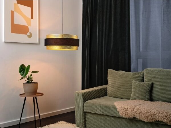 Osram - Luster na lanku DECOR HORNET 3xE27/10W/230V pr. 50 cm čierna/zlatá