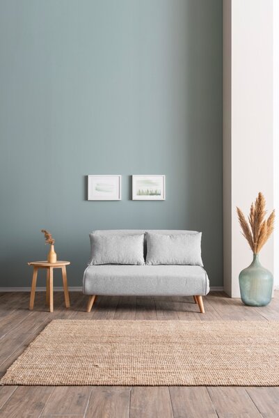 Hanah Home Dvojmiestna rozkladacia pohovka Seater Folde šedá II