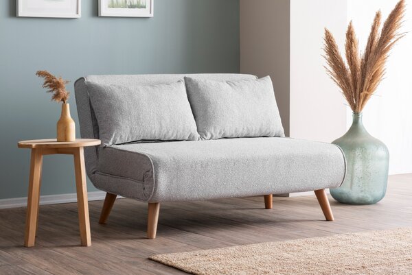 Hanah Home Dvojmiestna rozkladacia pohovka Seater Folde šedá II