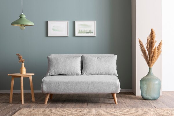 Hanah Home Dvojmiestna rozkladacia pohovka Seater Folde šedá II