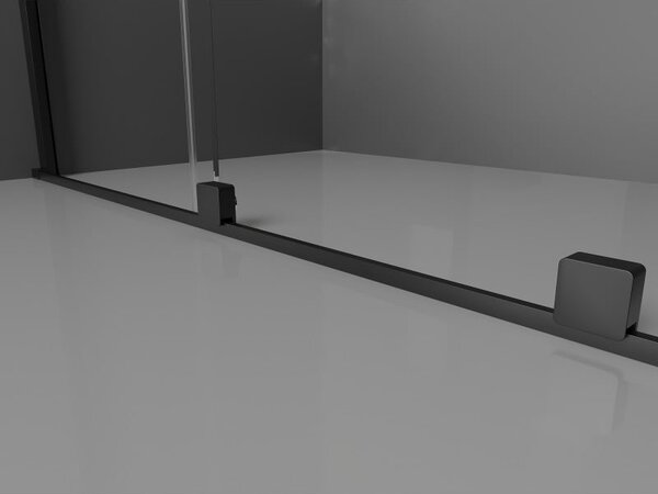 Mexen Velar L posuvné sprchové dvere 120 cm, transparentné, čierne - 871-120-003-01-70