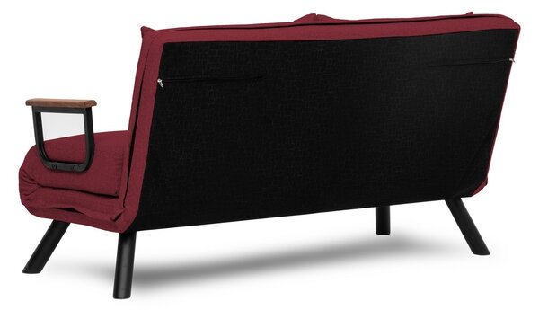 Hanah Home Dvojmiestna rozkladacia pohovka Seater Sando bordová