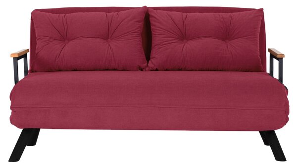 Hanah Home Dvojmiestna rozkladacia pohovka Seater Sando bordová