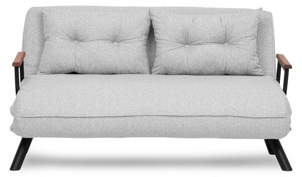 Hanah Home Dvojmiestna rozkladacia pohovka Seater Sando sivá II