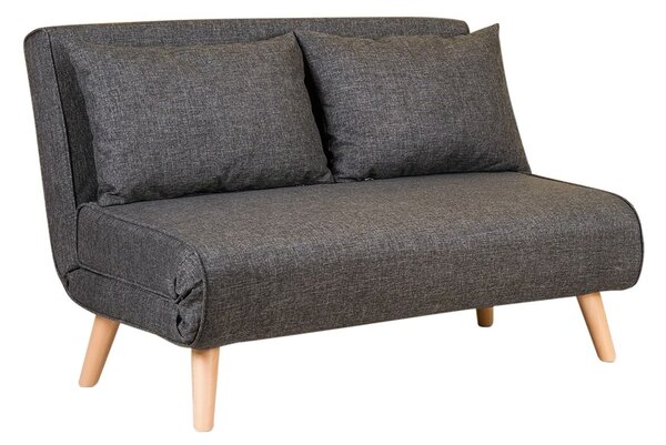 Hanah Home Dvojmiestna rozkladacia pohovka Seater Folde tmavošedá