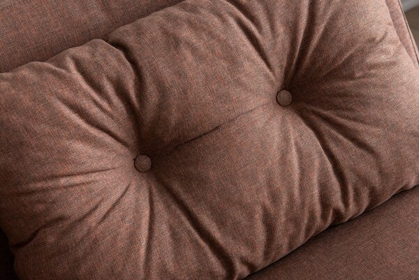Hanah Home Dvojmiestna rozkladacia pohovka Seater Sando svetlohnedá