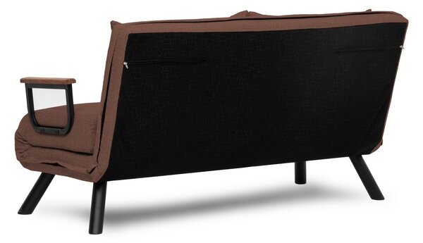 Hanah Home Dvojmiestna rozkladacia pohovka Seater Sando svetlohnedá