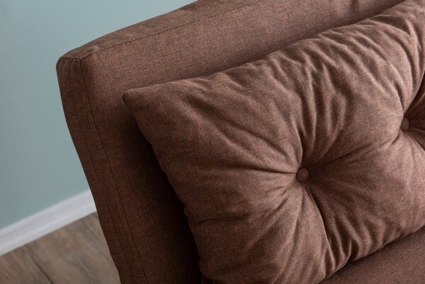 Hanah Home Dvojmiestna rozkladacia pohovka Seater Sando svetlohnedá