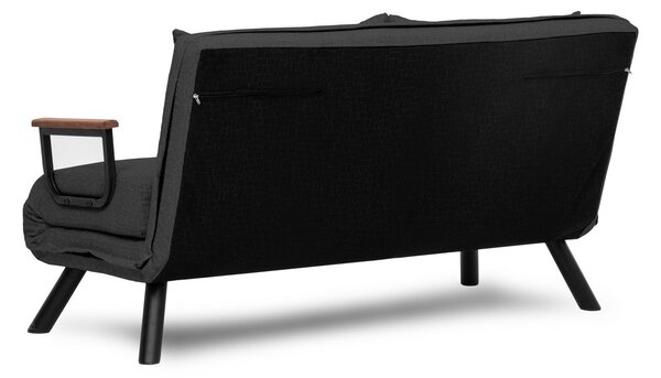 Hanah Home Dvojmiestna rozkladacia pohovka Seater Sando tmavosivá