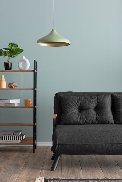 Hanah Home Dvojmiestna rozkladacia pohovka Seater Sando tmavosivá