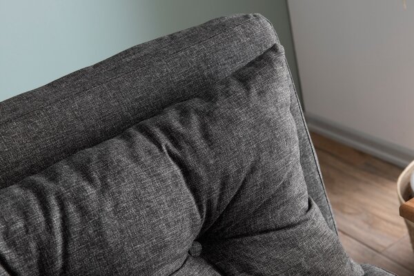 Hanah Home Dvojmiestna rozkladacia pohovka Seater Sando tmavosivá