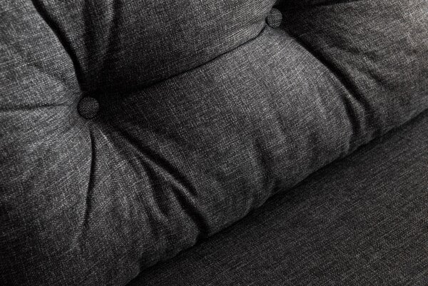 Hanah Home Dvojmiestna rozkladacia pohovka Seater Sando tmavosivá