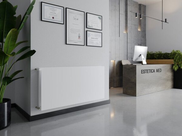Mexen CHF20 Hygiene Flat doskový radiátor 500 x 1600 mm, bočné pripojenie, 1380 W, biely - W420HF-050-160-00