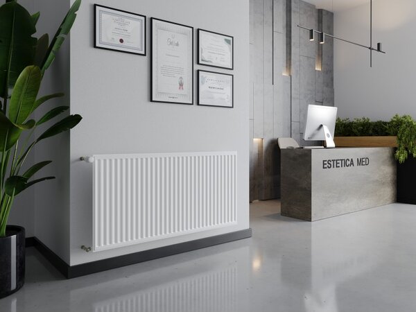 Mexen CH10 Hygienický panelový radiátor 300 x 400 mm, bočné pripojenie, 132 W, biely - W410H-030-040-00