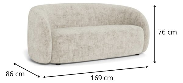 Actona Dvojmiestna lounge pohovka Lodi béžová