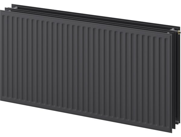 Mexen CVH30 Hygienický doskový radiátor 300 x 3000 mm, spodné pripojenie, 2617 W, antracit - W630H-030-300-66