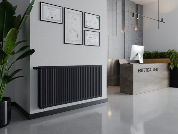 Mexen CVH20 Hygienický doskový radiátor 600 x 2000 mm, spodné pripojenie, 2198 W, antracit - W620H-060-200-66