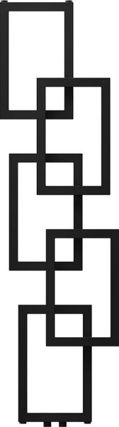 Mexen Grid dekoratívny kúpeľňový radiátor 1360 x 390 mm, 349 W, čierny - W215-1360-390-00-70