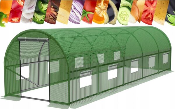 Garden Line Fóliovník s 5 segmentmi STRETCH 800x300 cm zelený
