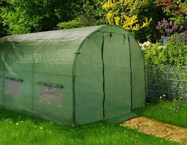 Garden Line Fóliovník s 5 segmentmi STRETCH 800x300 cm zelený