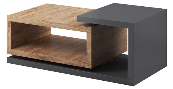 Konferenčný stolík Bota 97 - antracitová / dub ribbec - 120x60 cm