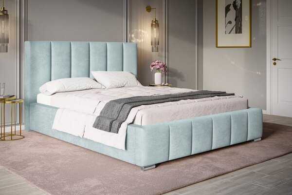 Čalúnená posteľ BED 1 120x200 modrá