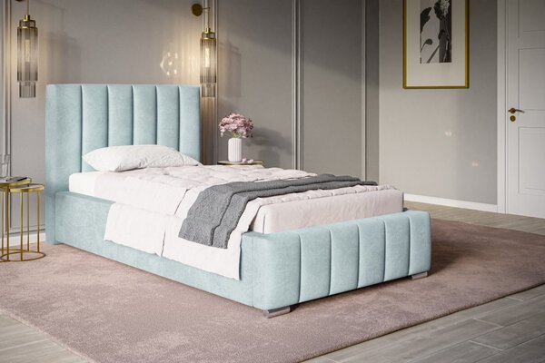 Čalúnená posteľ BED 1 90x200 modrá