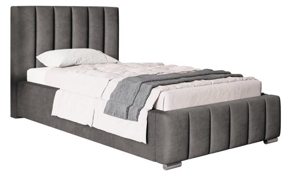 Čalúnená posteľ BED 1 90x200 tmavo sivá