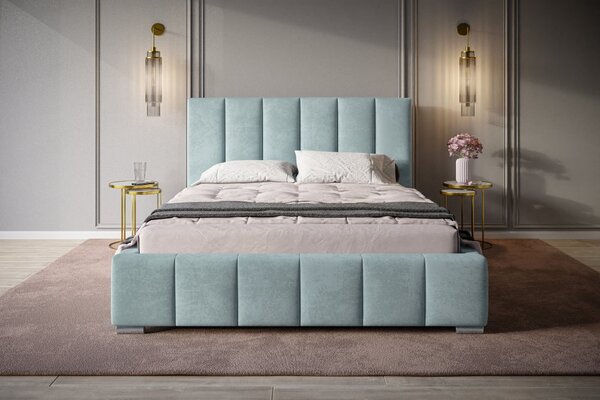 Čalúnená posteľ BED 1 120x200 modrá