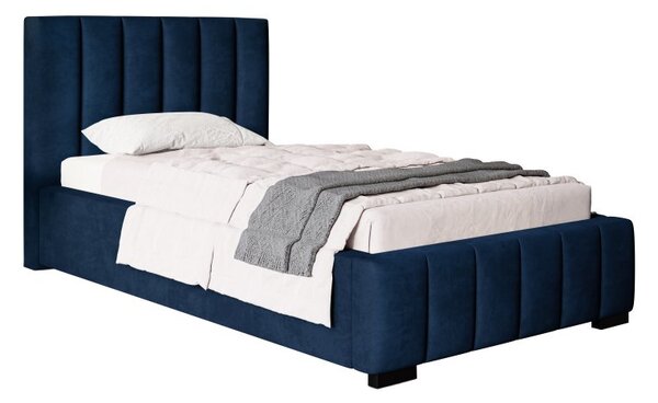Čalúnená posteľ BED 1 90x200 tmavě modrá