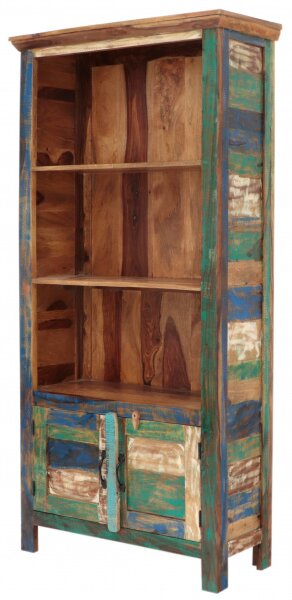 Knižnica Retro 90x180x35 recyklované mango