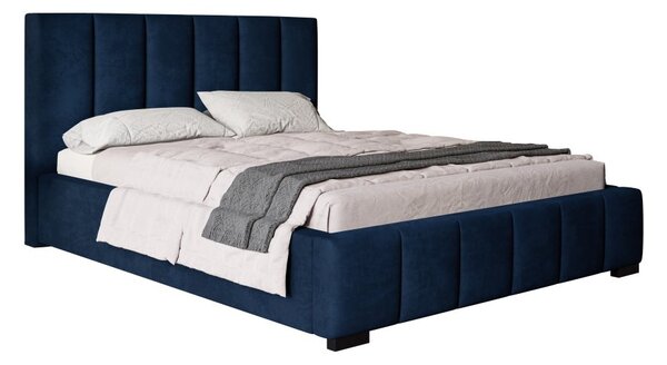 Čalúnená posteľ BED 1 120x200 tmavo modrá