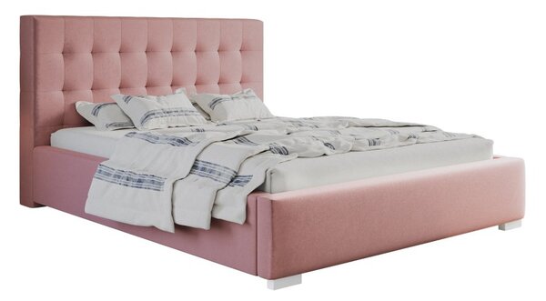 Čalúnená posteľ BED 2 120x200 ružová