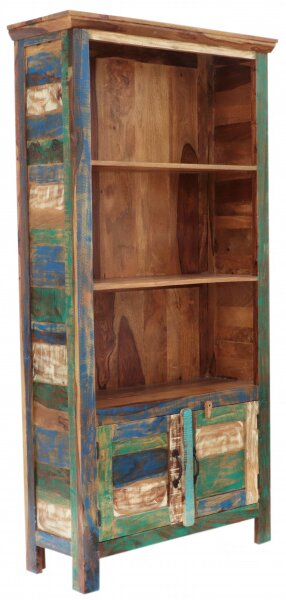 Knižnica Retro 90x180x35 recyklované mango