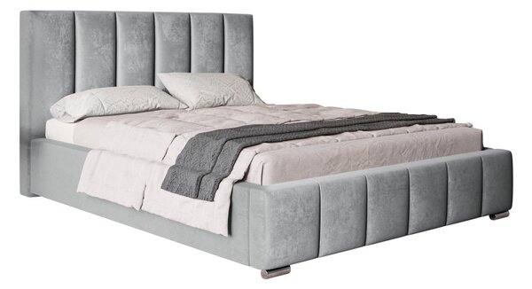 Čalúnená posteľ BED 1 120x200 sivá velvet