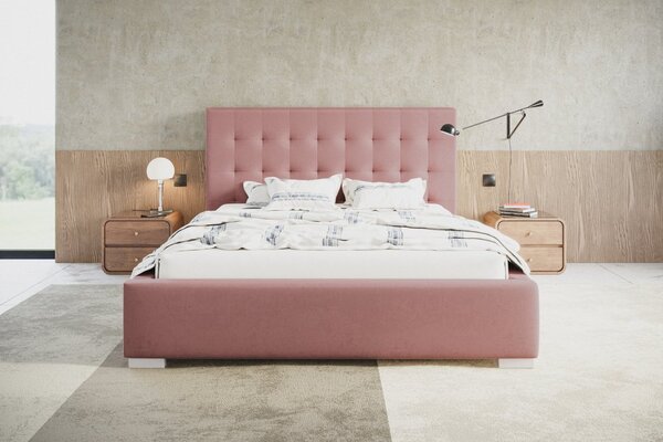 Čalúnená posteľ BED 2 120x200 ružová