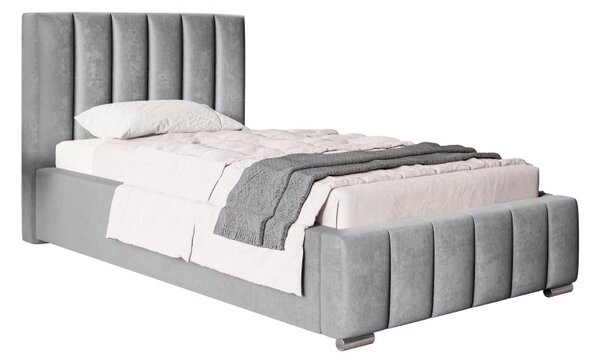 Čalúnená posteľ BED 1 90x200 sivá velvet